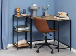 mutoni scandi Eckschreibtisch Multiple Bronx Braun Schwarz 85><noscript><img width=