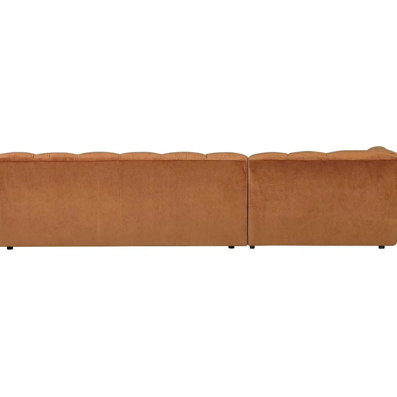 mutoni living Ecksofa Allure Links Washed Velvet Terra 324X165> Ecksofas