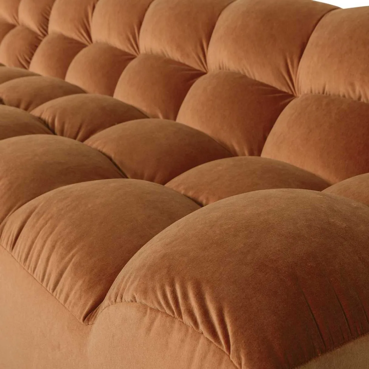 mutoni living Ecksofa Allure Links Washed Velvet Terra 324X165> Ecksofas