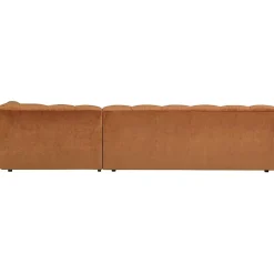 mutoni living Ecksofa Allure Rechts Washed Velvet Terra 324X165> Ecksofas