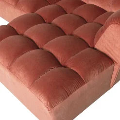 mutoni living Ecksofa Allure Rechts Washed Velvet Blush 324X165> Ecksofas