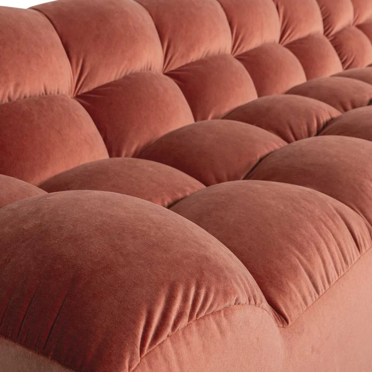 mutoni living Ecksofa Allure Rechts Washed Velvet Blush 324X165> Ecksofas
