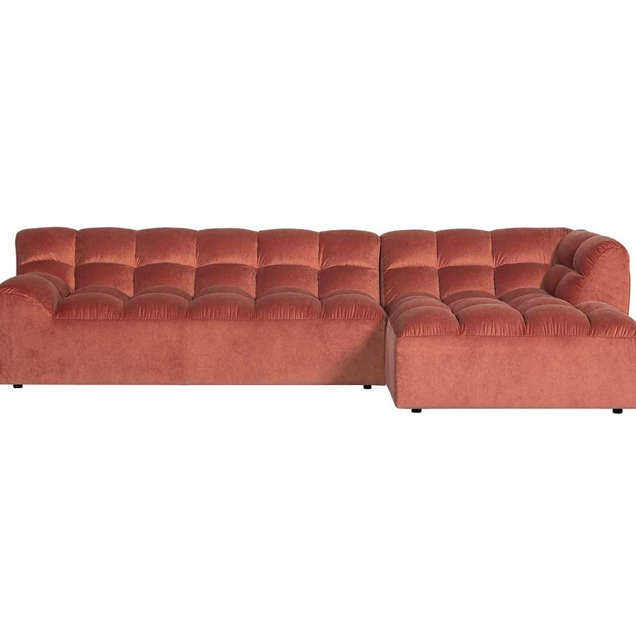mutoni living Ecksofa Allure Rechts Washed Velvet Blush 324X165> Ecksofas