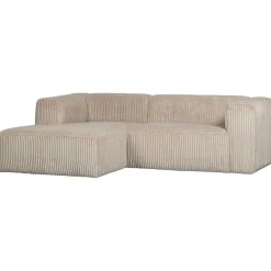 mutoni living Ecksofa Bean Links Hefty Ribcord Travertin 254X178><noscript><img width=