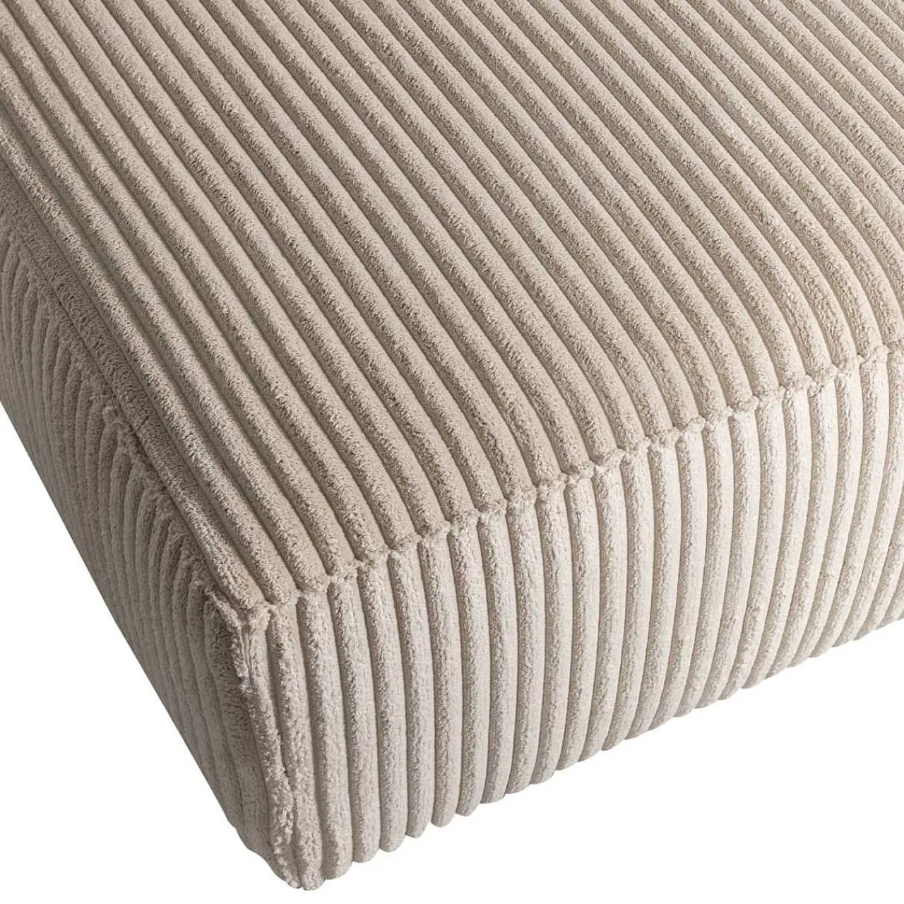 mutoni living Ecksofa Bean Links Hefty Ribcord Travertin 254X178> Ecksofas