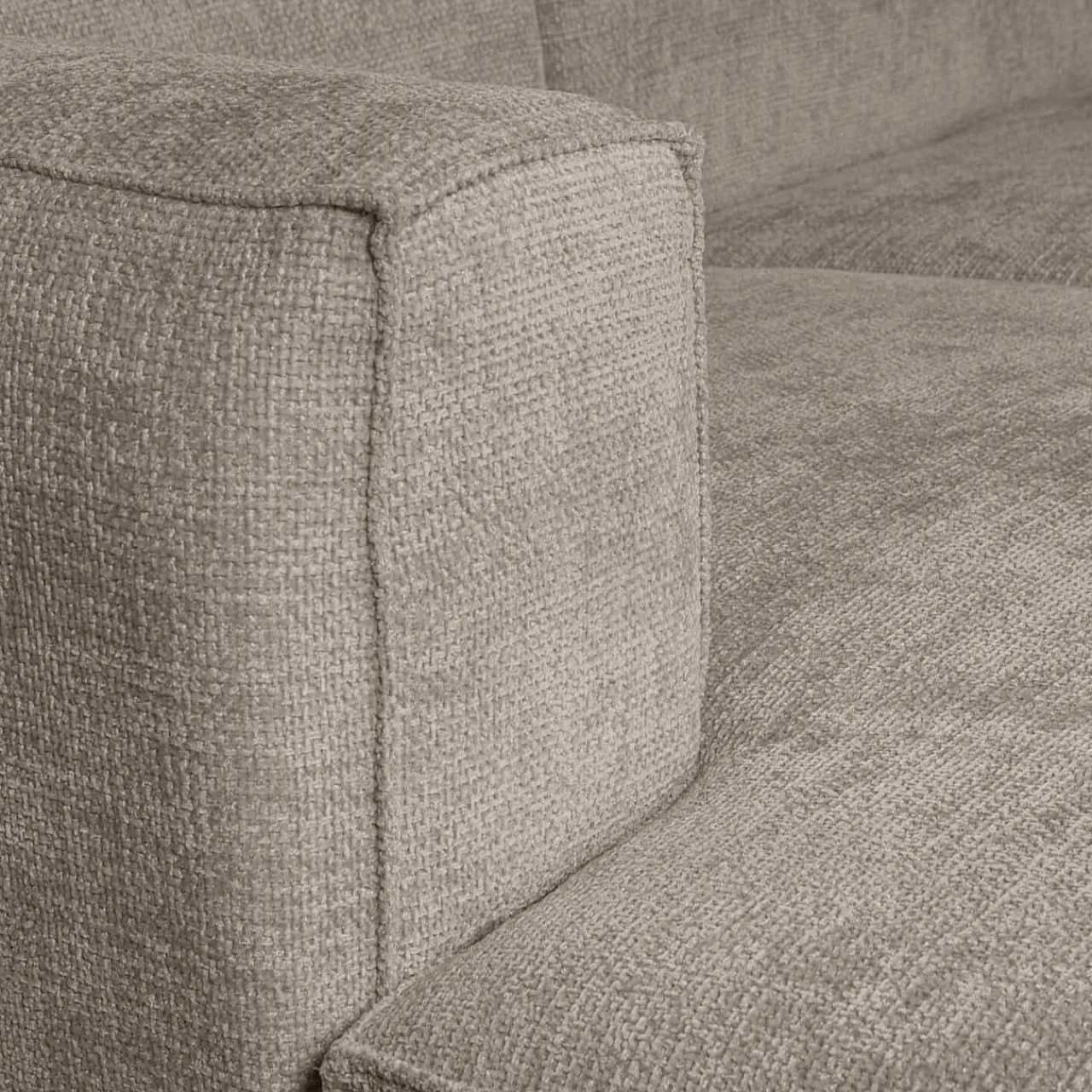 mutoni living Ecksofa Bean Links Hefty Melange Travertin 254X178> Ecksofas
