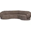 mutoni living Ecksofa Croissant Graubraun 260X260> Ecksofas