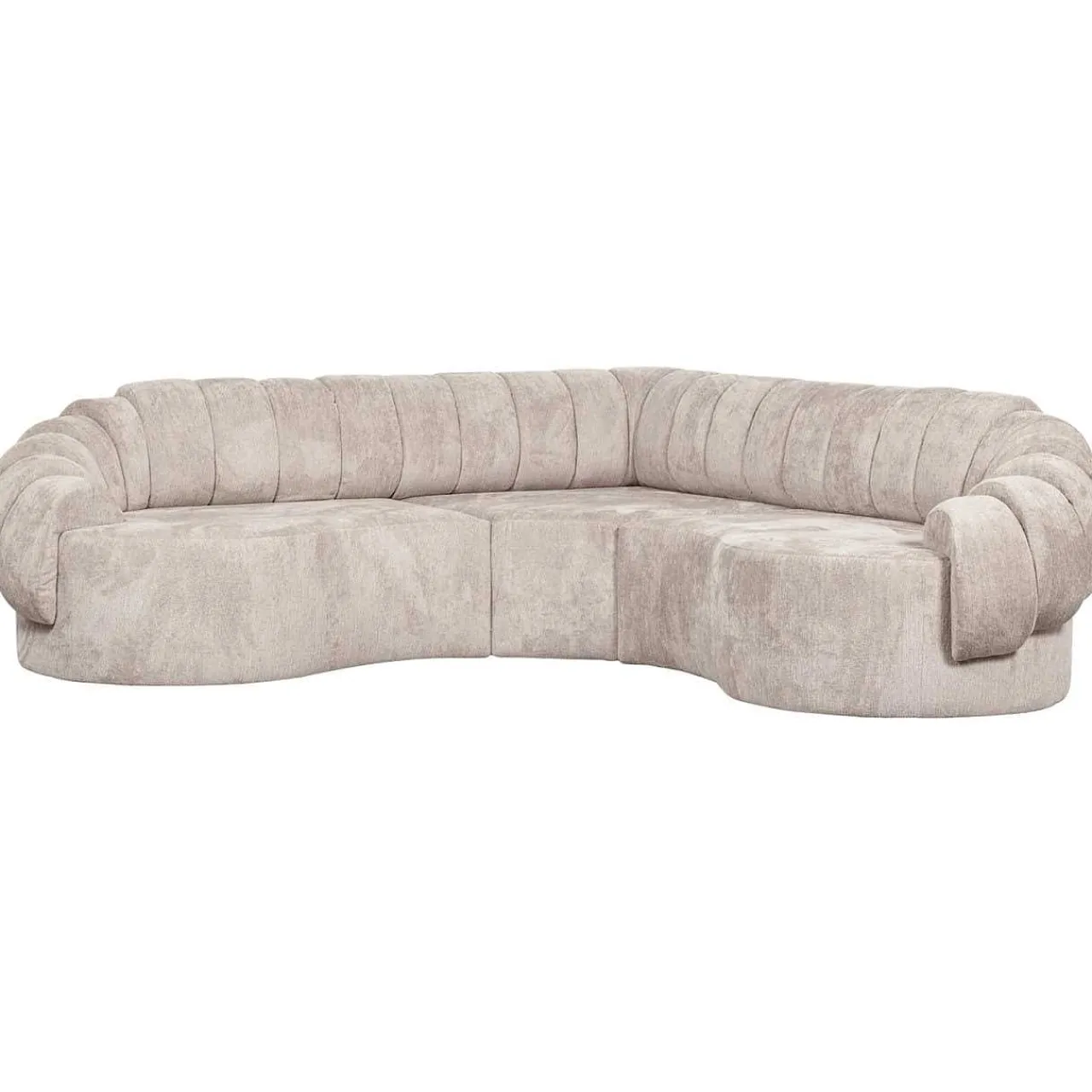 mutoni living Ecksofa Croissant Natur 260X260> Ecksofas