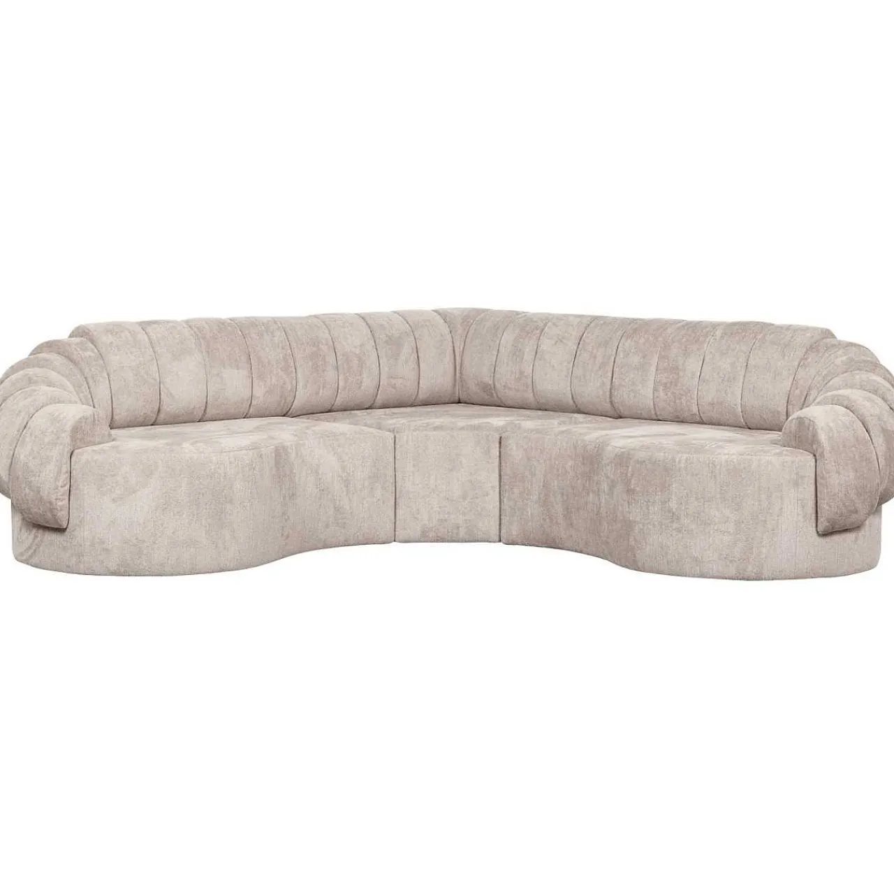 mutoni living Ecksofa Croissant Natur 260X260> Ecksofas