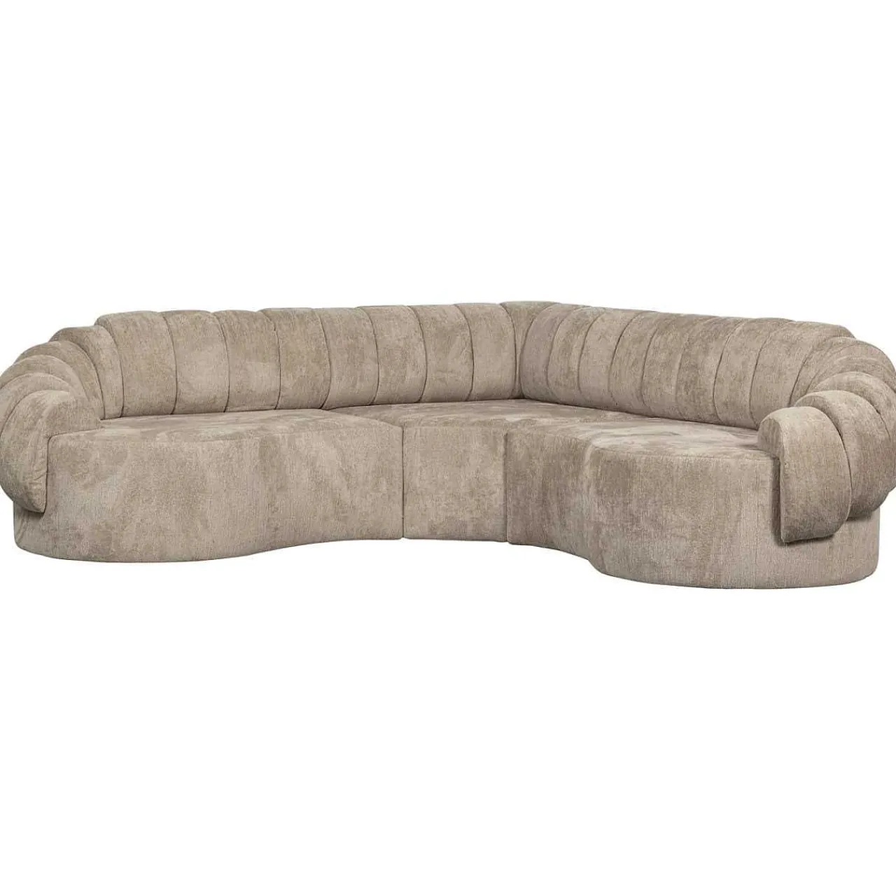 mutoni living Ecksofa Croissant Sand 260X260> Ecksofas