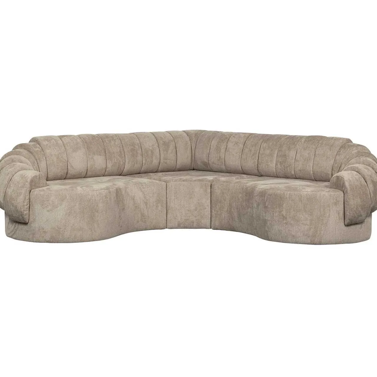 mutoni living Ecksofa Croissant Sand 260X260> Ecksofas