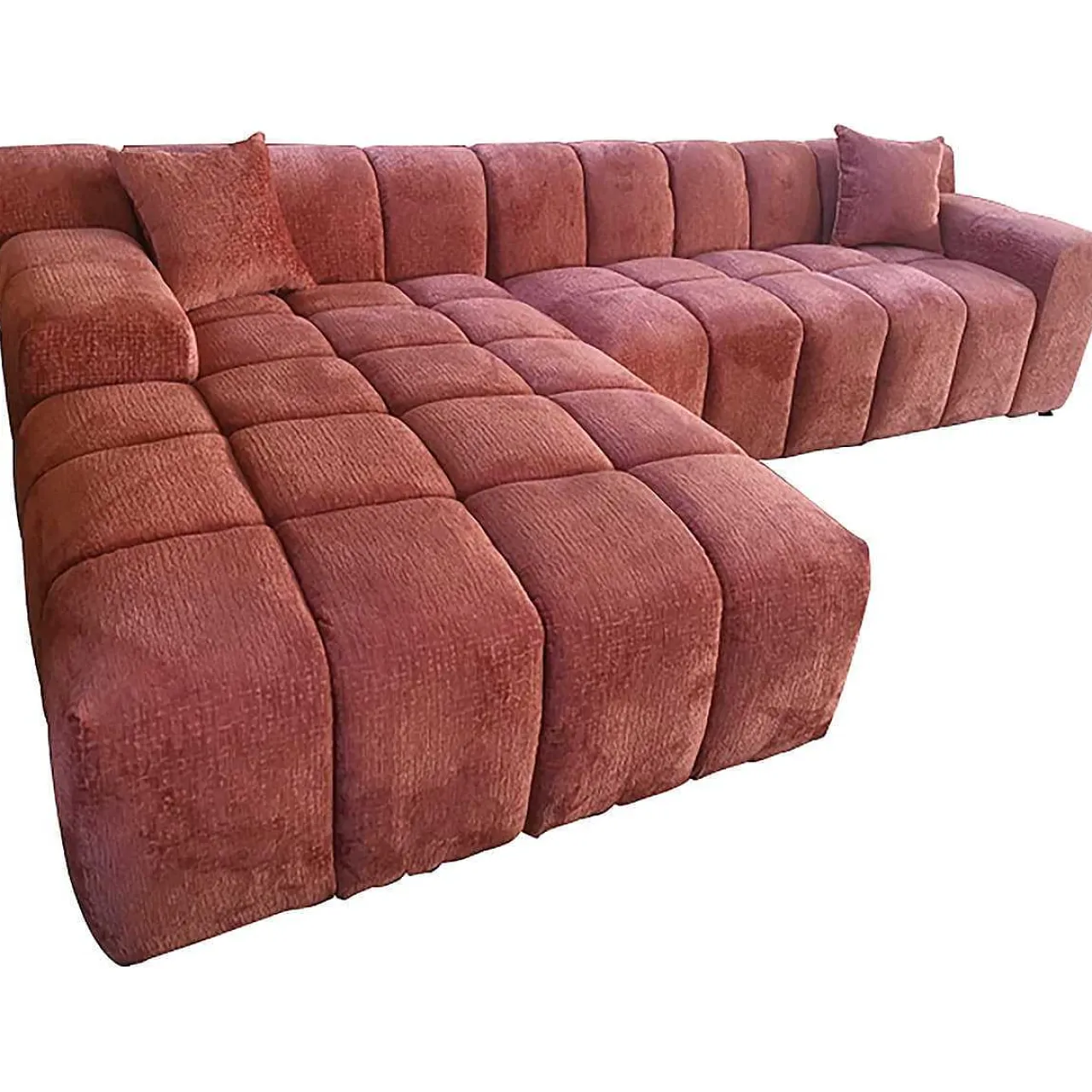 Richmond Interiors Ecksofa Cube Fusion Blush Links> Ecksofas