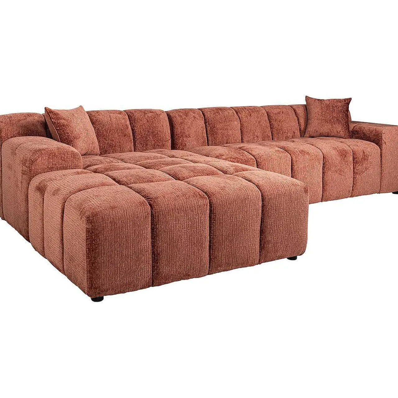 Richmond Interiors Ecksofa Cube Fusion Blush Links> Ecksofas
