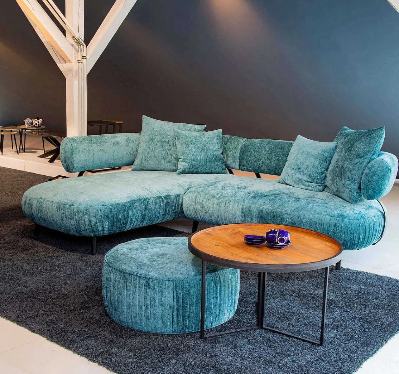 mutoni prime Ecksofa Neyo Blau Links> Ecksofas