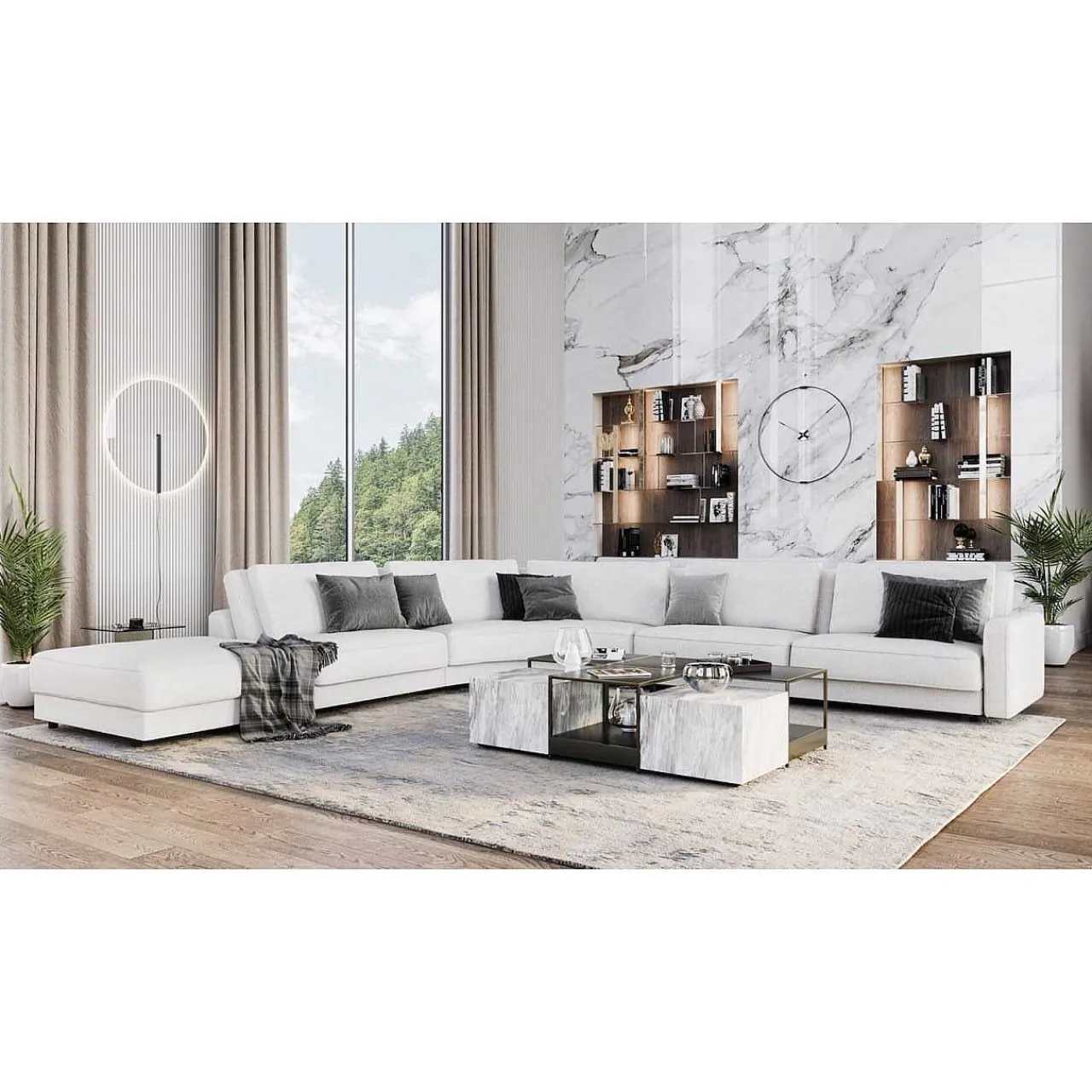 befame Ecksofa Rio Set9 Amaral 56 C 425X409> Ecksofas
