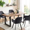 mutoni casual Essgruppe Dining I Massivholz Akazie Natur Grau 160X90 (5-Tlg.)> Essgruppen