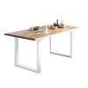 mutoni casual Essgruppe Dining I Massivholz Akazie Natur Gelb 160 (5-Tlg.)> Essgruppen