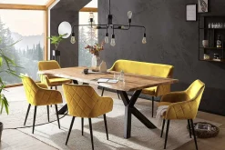 mutoni casual Essgruppe Forestal Massivholz Akazie Natur Senfgelb 220 (6-Tlg.)><noscript><img width=