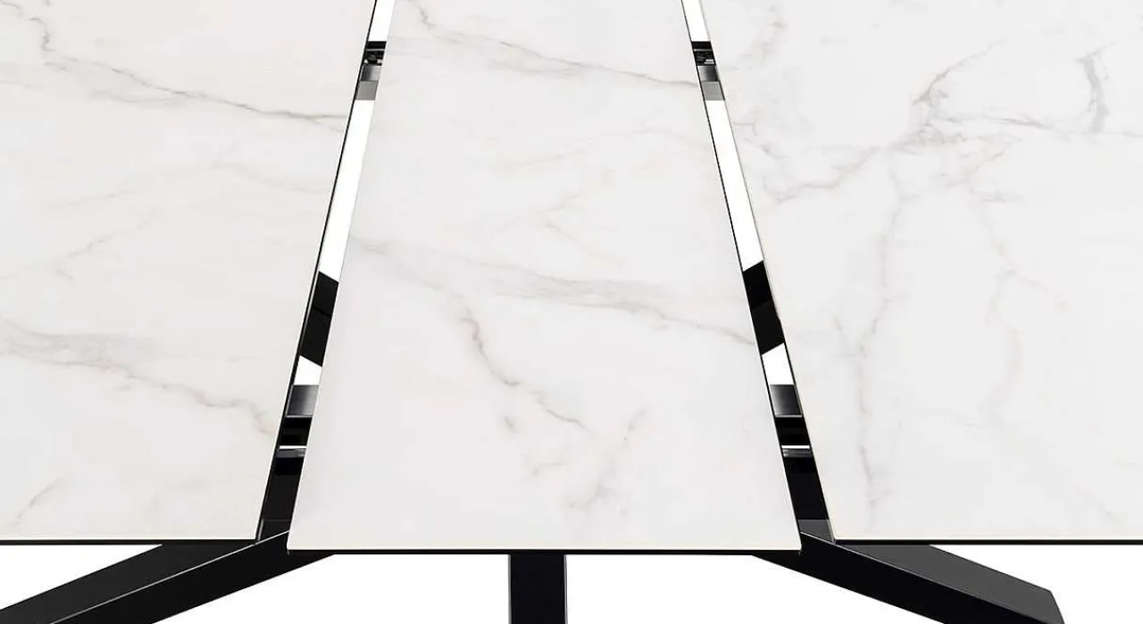 mutoni scandi Esstisch Triple-X Keramik Weiss 200-240X100> Esstische