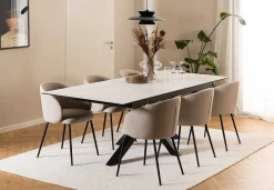 mutoni scandi Esstisch Triple-X Keramik Weiss 200-240X100><noscript><img width=