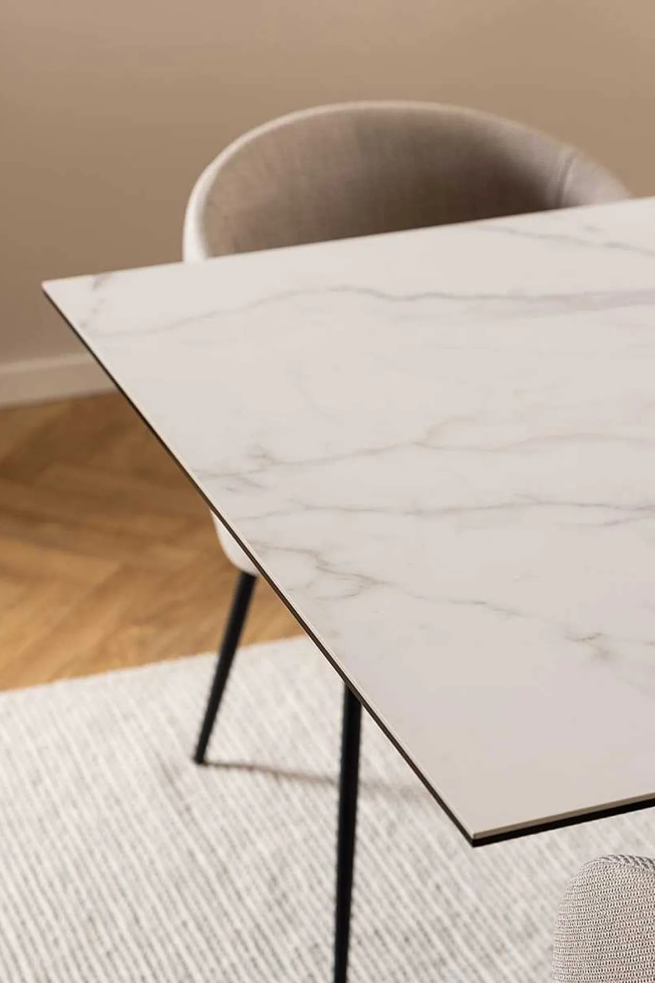 mutoni scandi Esstisch Triple-X Keramik Weiss 200-240X100> Esstische