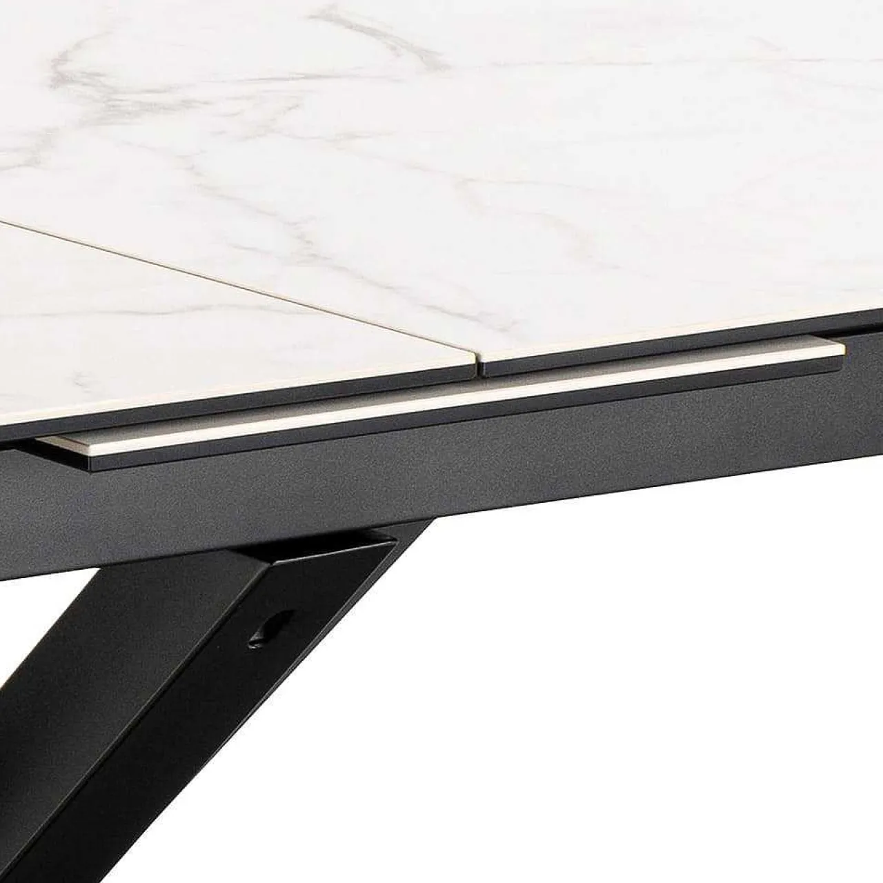 mutoni scandi Esstisch Triple-X Keramik Weiss 200-240X100> Esstische