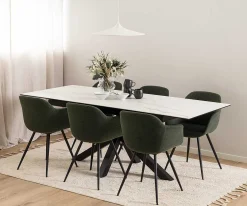 mutoni scandi Esstisch Triple-X Keramik Weiss 168-210X90><noscript><img width=