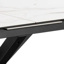 mutoni scandi Esstisch Triple-X Keramik Weiss 168-210X90><noscript><img width=