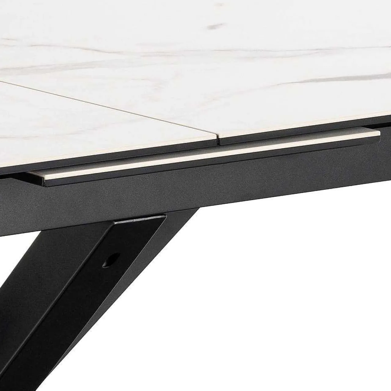 mutoni scandi Esstisch Triple-X Keramik Weiss 168-210X90> Esstische