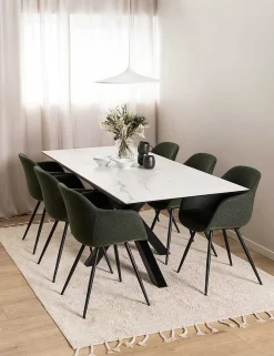 mutoni scandi Esstisch Triple-X Keramik Weiss 168-210X90><noscript><img width=