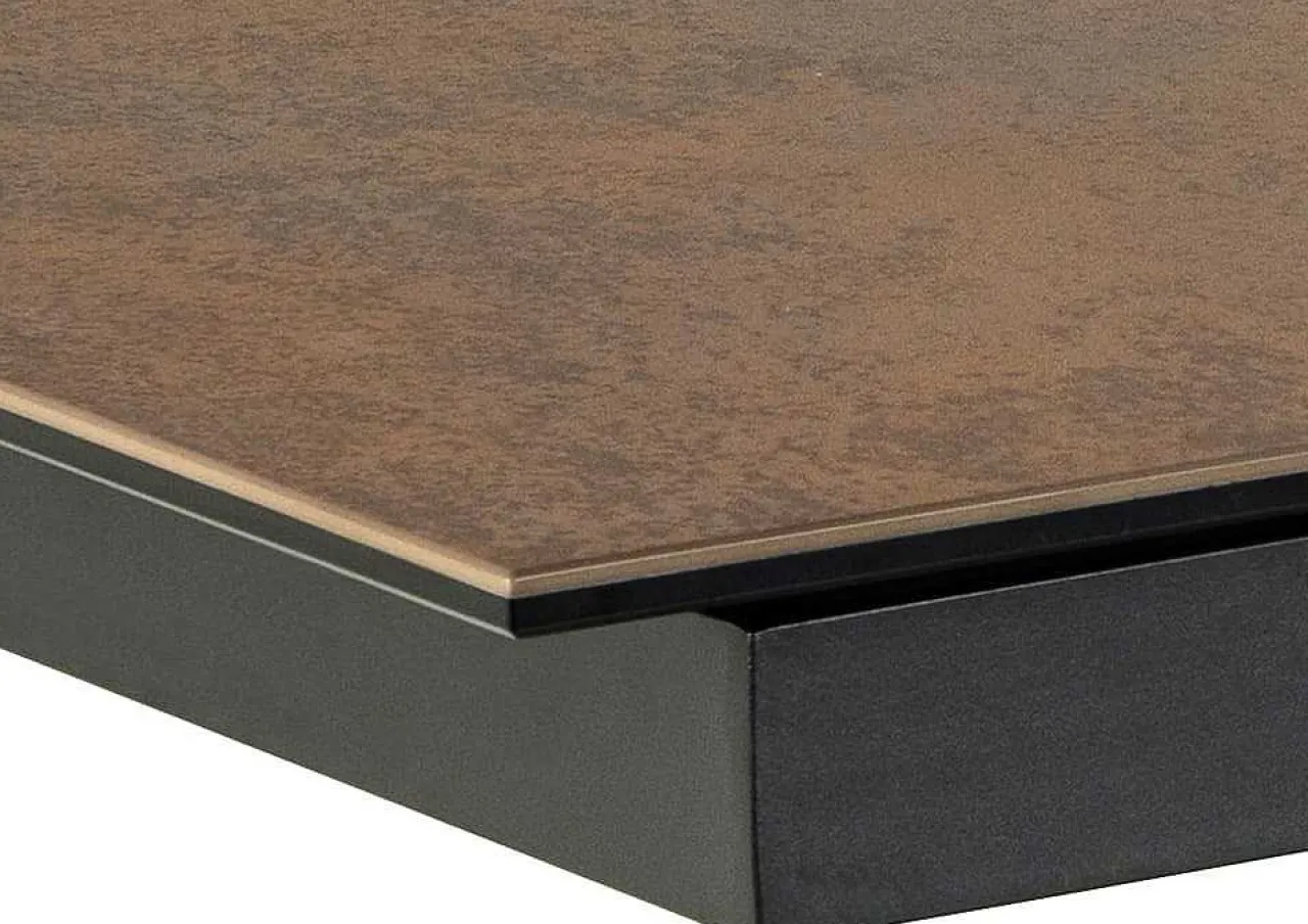 mutoni scandi Esstisch Triple-X Keramik Rostbraun 200-240X100> Esstische