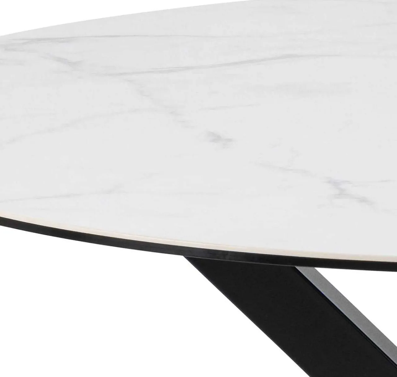 mutoni scandi Esstisch Triple-X Keramik Weiss 119> Esstische
