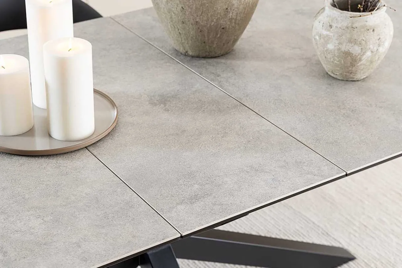 mutoni scandi Esstisch Triple-X Keramik Grau 200-240X100> Esstische