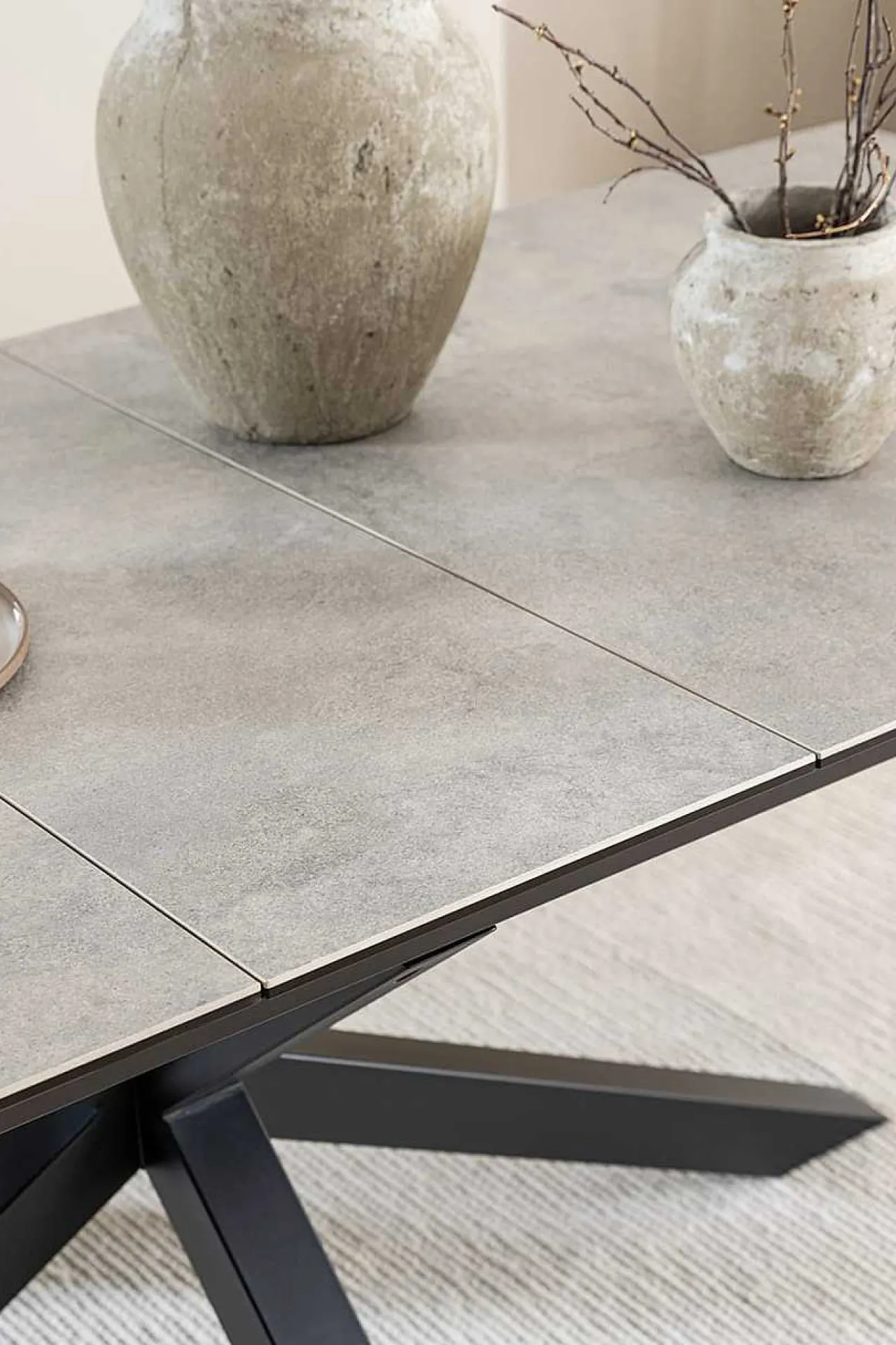 mutoni scandi Esstisch Triple-X Keramik Grau 200-240X100> Esstische