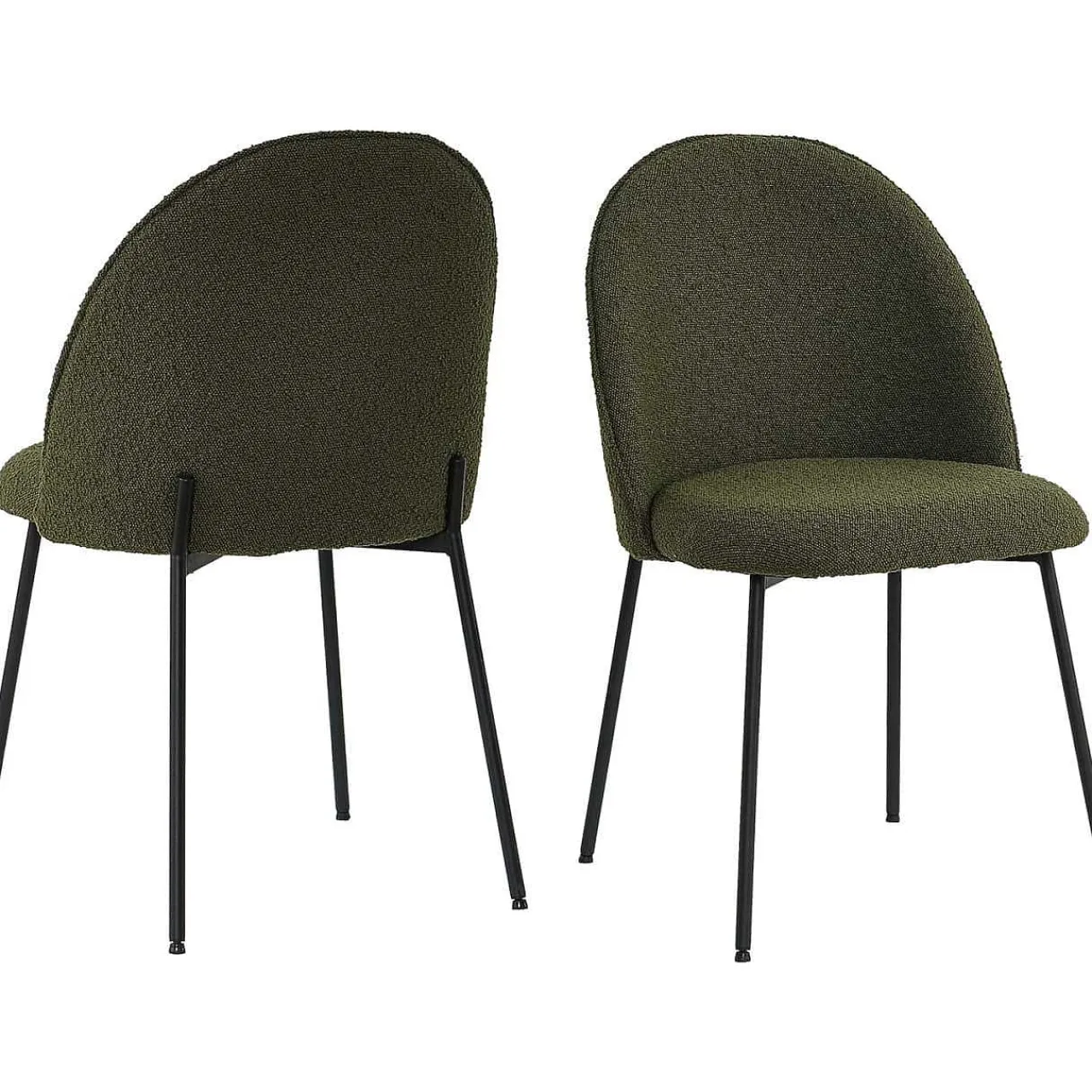 mutoni sweet home Esszimmerstuhl Clusto Stoff Metall Grun (2Er-Set)> Polsterstühle