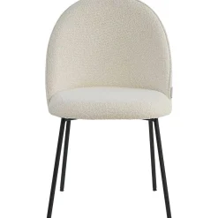 mutoni sweet home Esszimmerstuhl Clusto Stoff Metall Beige (2Er-Set)> Polsterstühle
