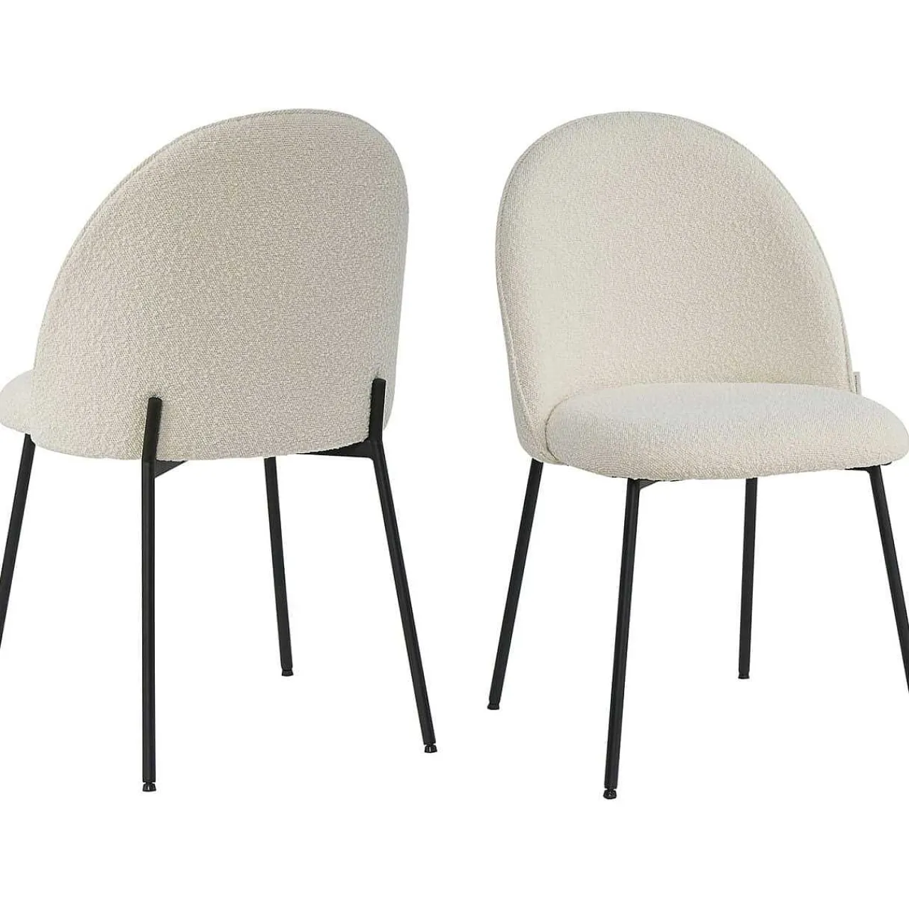 mutoni sweet home Esszimmerstuhl Clusto Stoff Metall Beige (2Er-Set)> Polsterstühle