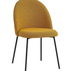 mutoni sweet home Esszimmerstuhl Clusto Stoff Metall Senf (2Er-Set)> Polsterstühle