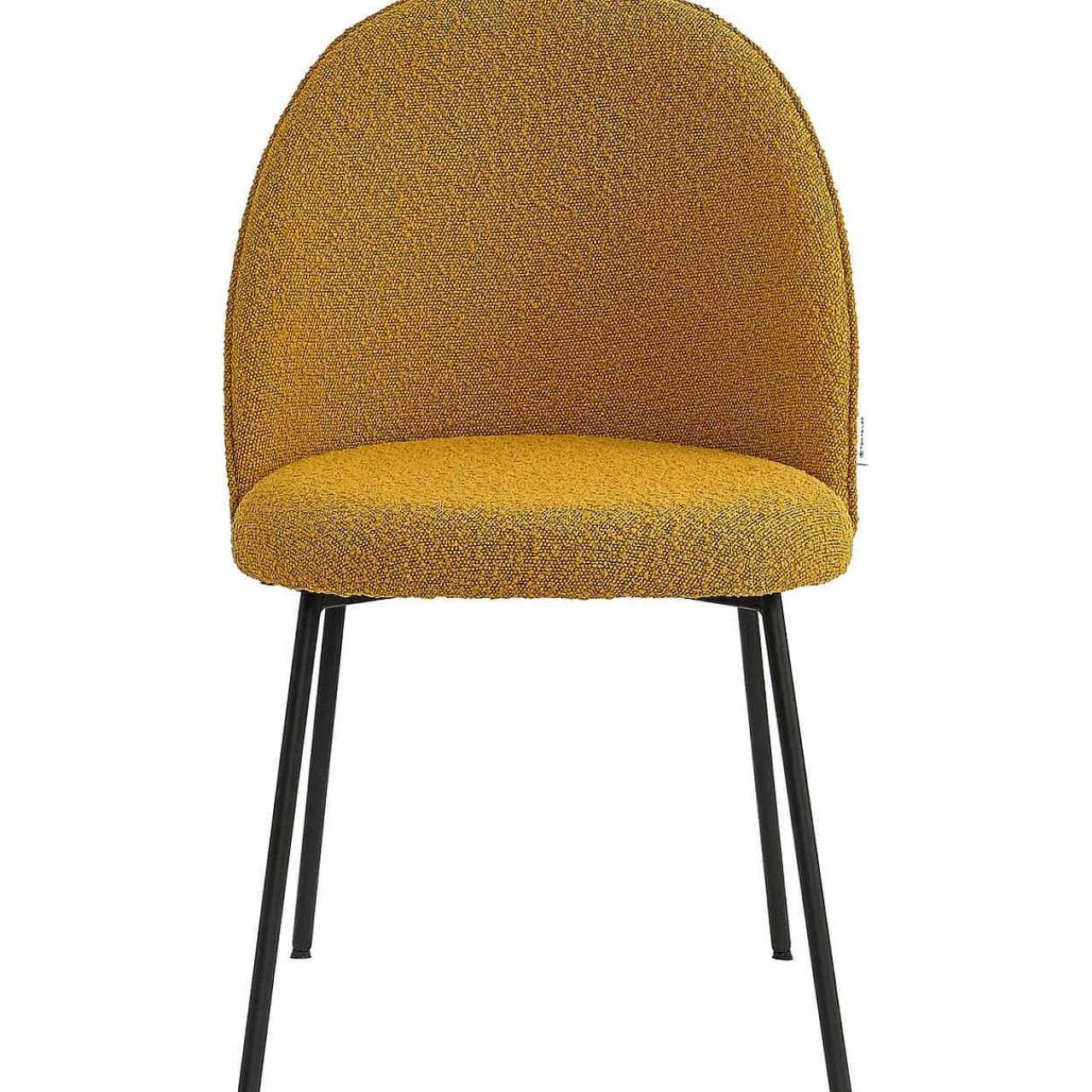 mutoni sweet home Esszimmerstuhl Clusto Stoff Metall Senf (2Er-Set)> Polsterstühle