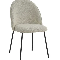 mutoni sweet home Esszimmerstuhl Clusto Stoff Metall Graubeige (2Er-Set)> Polsterstühle