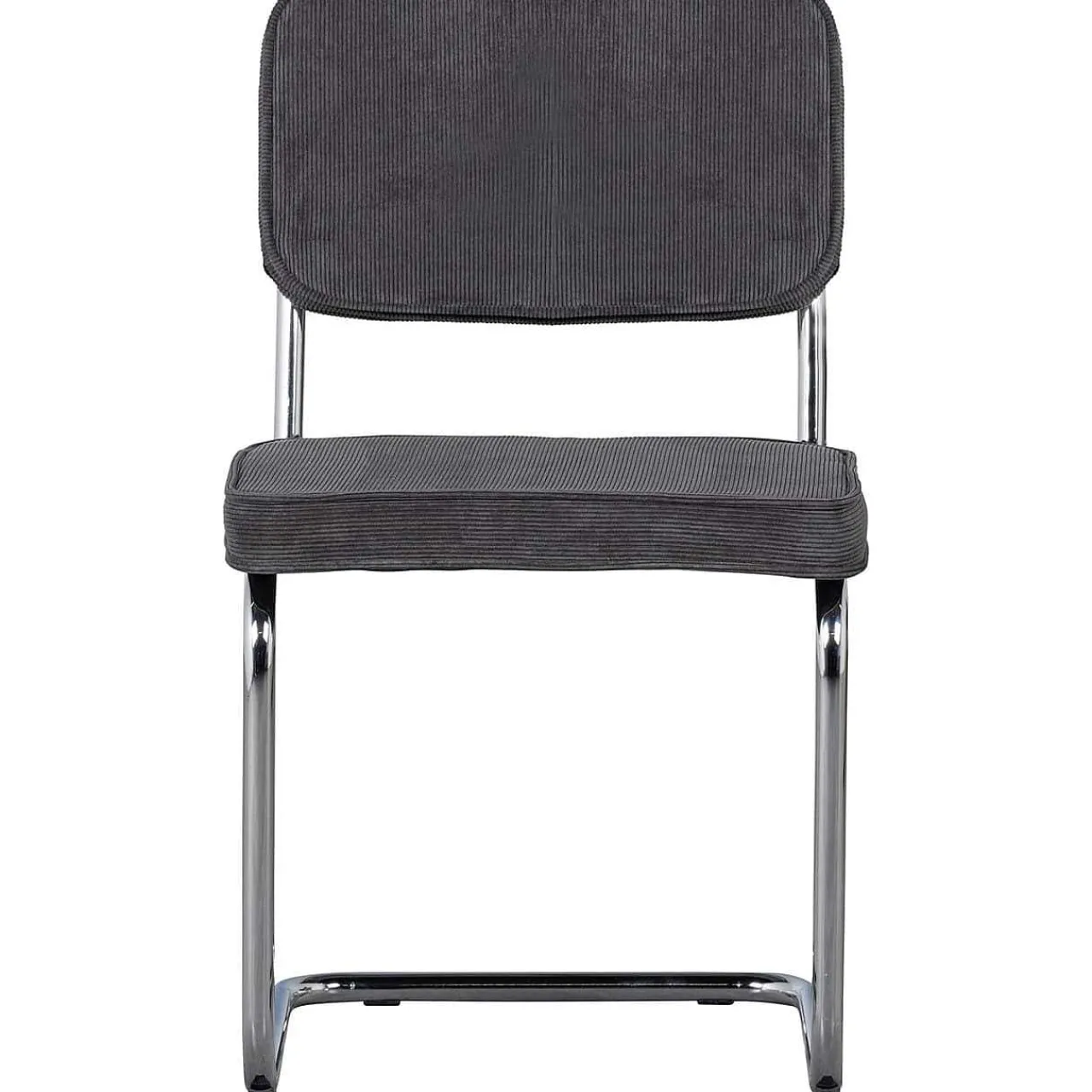 mutoni living Esszimmerstuhl Corduroy Ribcord Anthrazit> Freischwinger