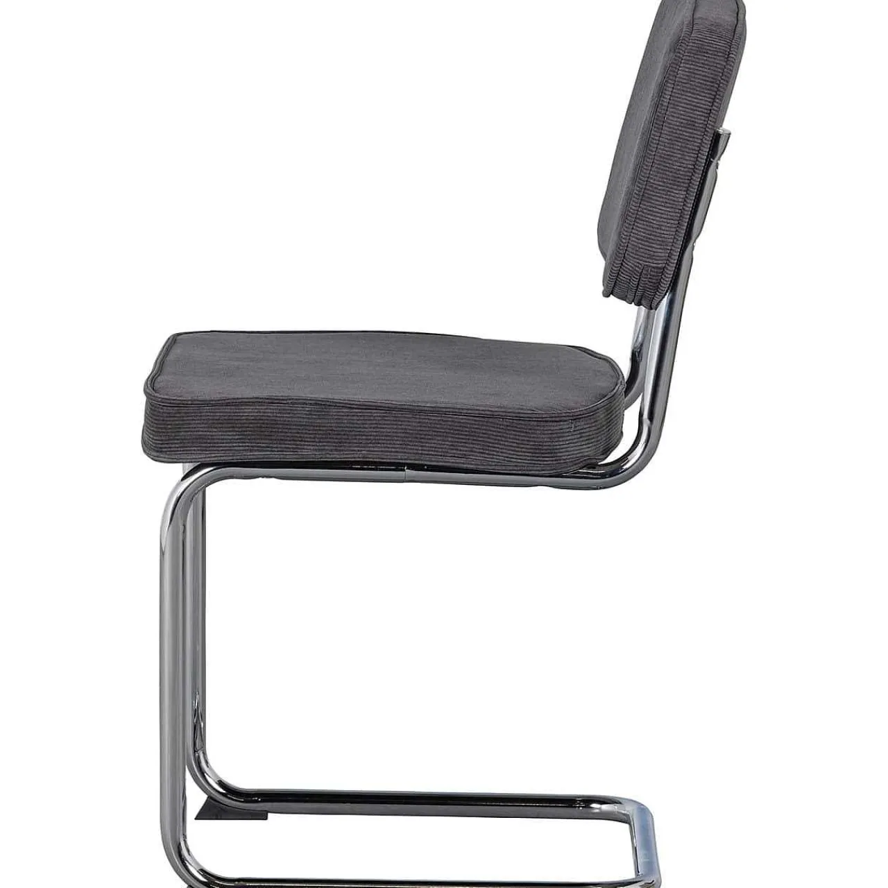 mutoni living Esszimmerstuhl Corduroy Ribcord Anthrazit> Freischwinger