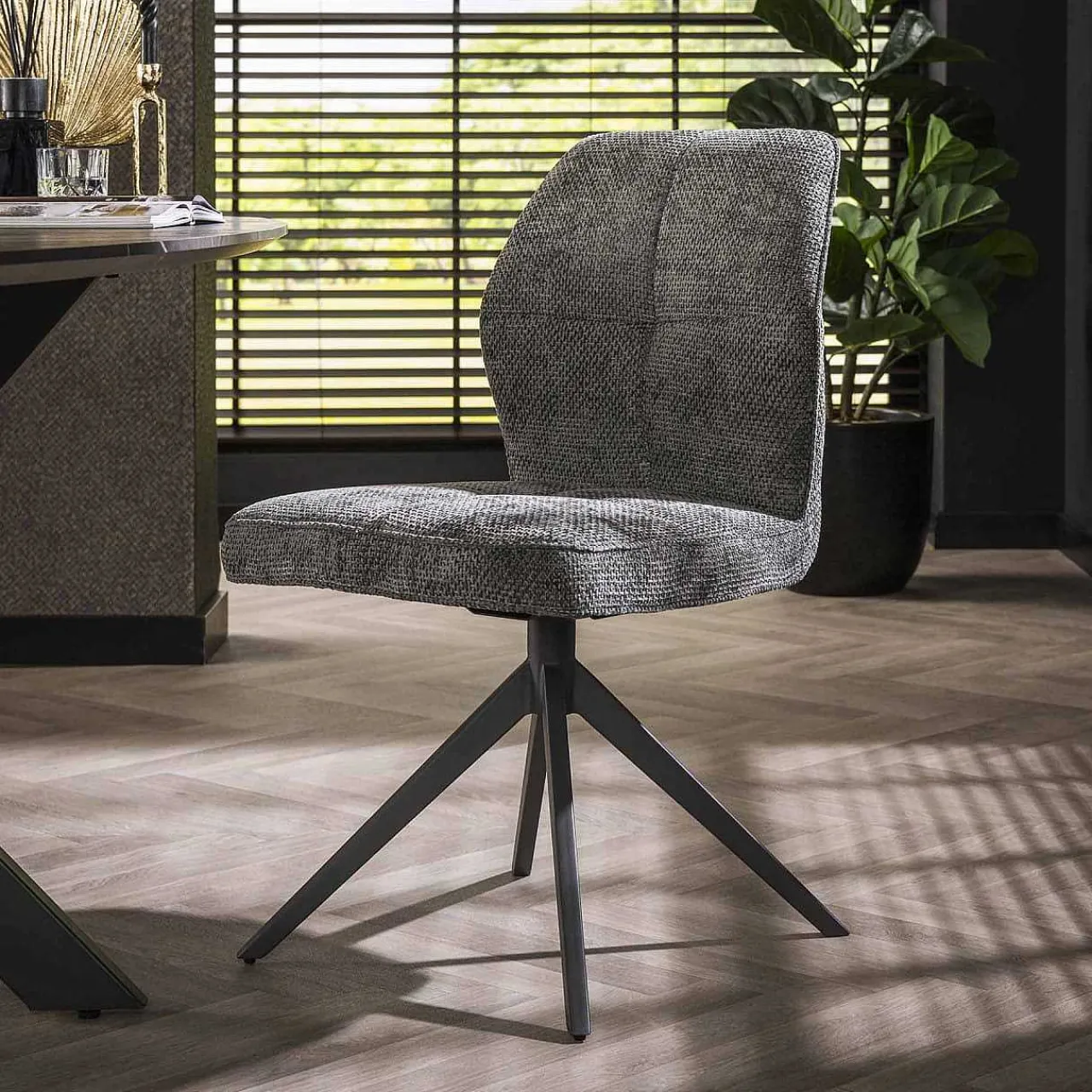 mutoni industrial Esszimmerstuhl Ibuki Polo Anthrazit> Esszimmerstühle
