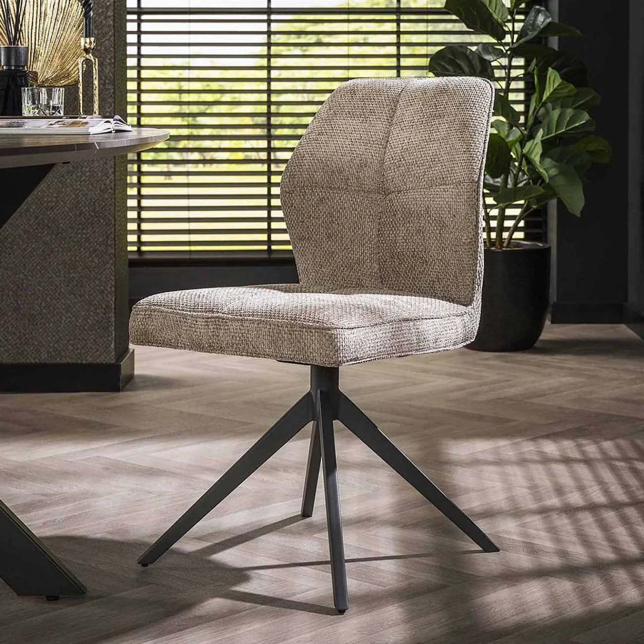 mutoni industrial Esszimmerstuhl Ibuki Polo Taupe> Esszimmerstühle