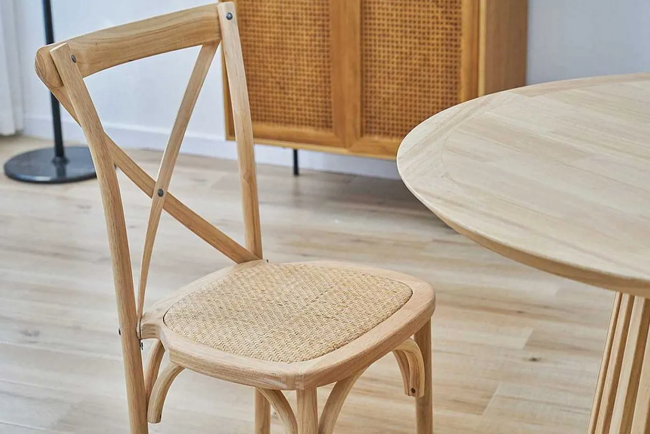 mutoni sweet home Esszimmerstuhl Jara Natur (2Er-Set)> Holzstühle