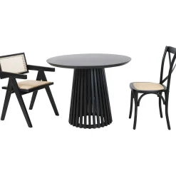 mutoni sweet home Esszimmerstuhl Jara Schwarz Natur (2Er-Set)><noscript><img width=