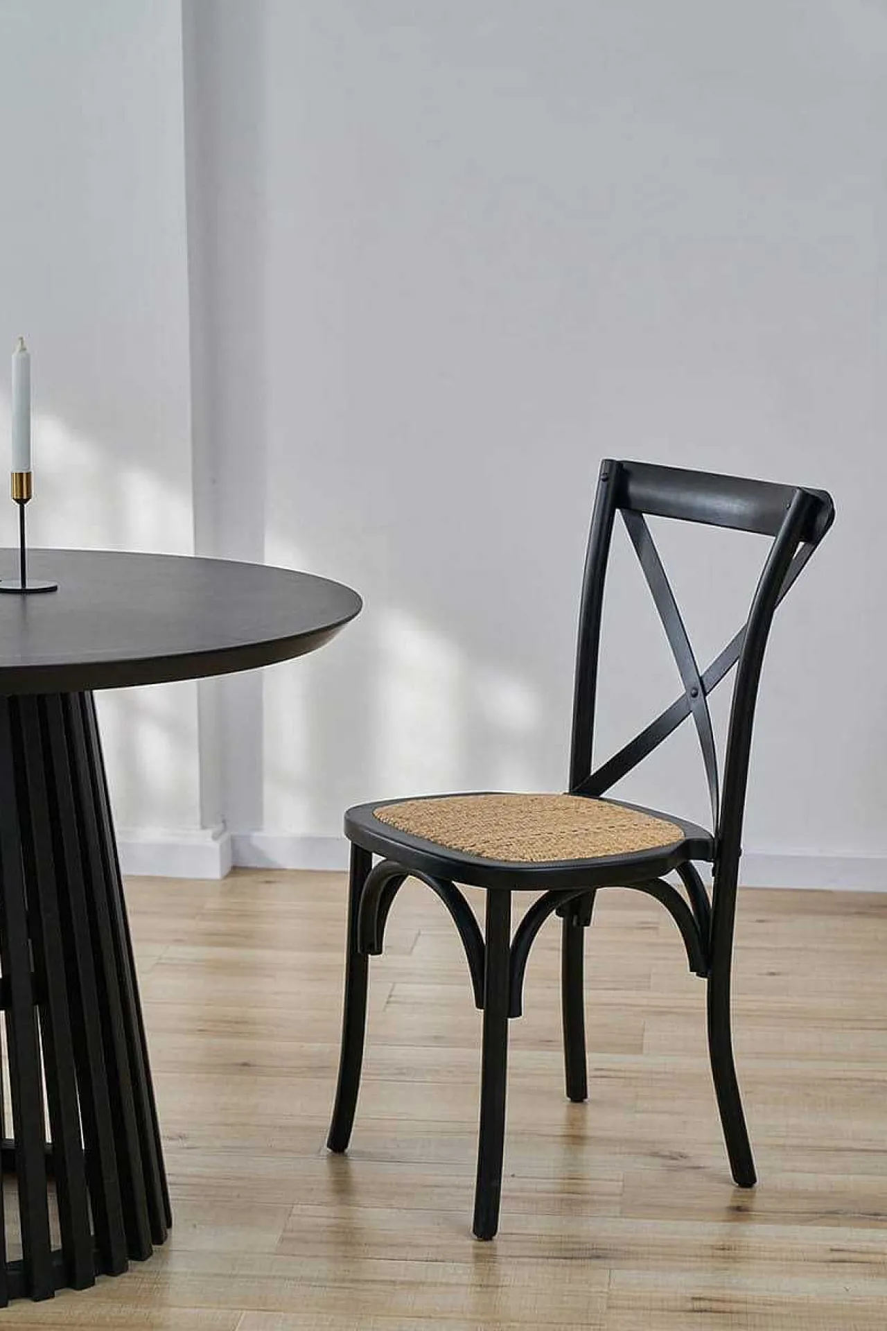 mutoni sweet home Esszimmerstuhl Jara Schwarz Natur (2Er-Set)> Holzstühle