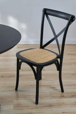 mutoni sweet home Esszimmerstuhl Jara Schwarz Natur (2Er-Set)><noscript><img width=