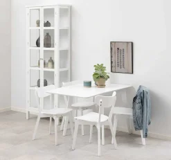 mutoni scandi Esszimmerstuhl Melrose Holz Weiss (1 Stuck)> Holzstühle
