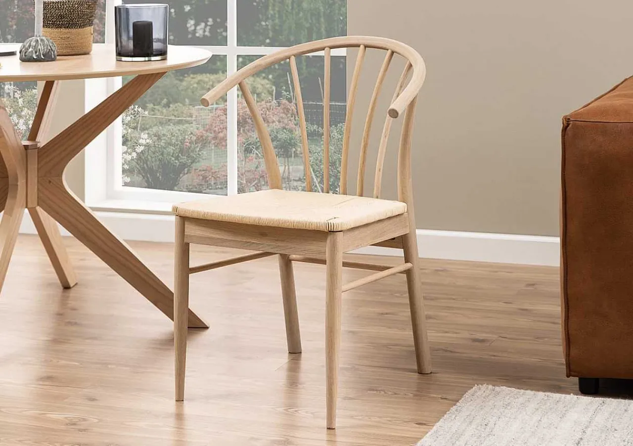 mutoni scandi Esszimmerstuhl Mit Armlehnen Bellatrix Natur (1 Stuck)> Holzstühle